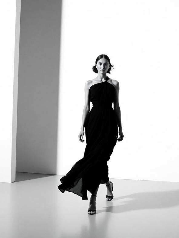 Editorial de moda preto e branco